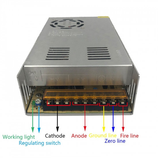 Alimentation de commutation pour adaptateur de bande Led, transformateur découpage 110 / 220V AC à 12V DC 30 A 360W